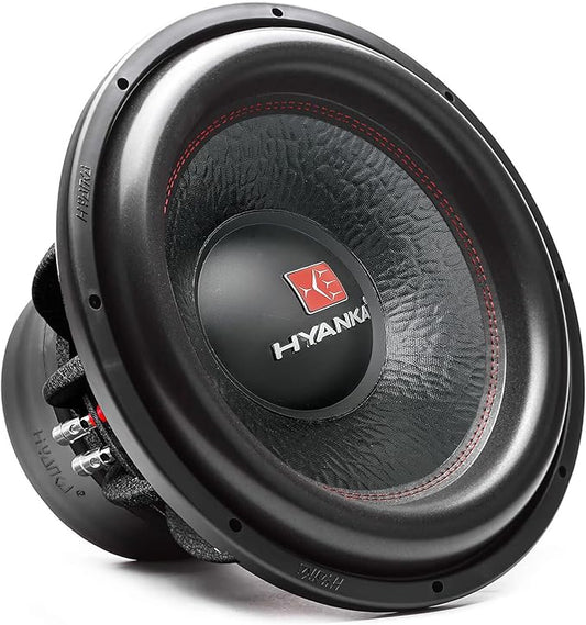 H YANKA BSF-15-4 15 Inch Subwoofer - 2000W MAX Power 15 Inch Paper Cone Subwoofer Car Audio, Black Aluminum Basket, 2.5“ Dual Voice Coil 4 Ohm Impedance 15 Sub for Cars