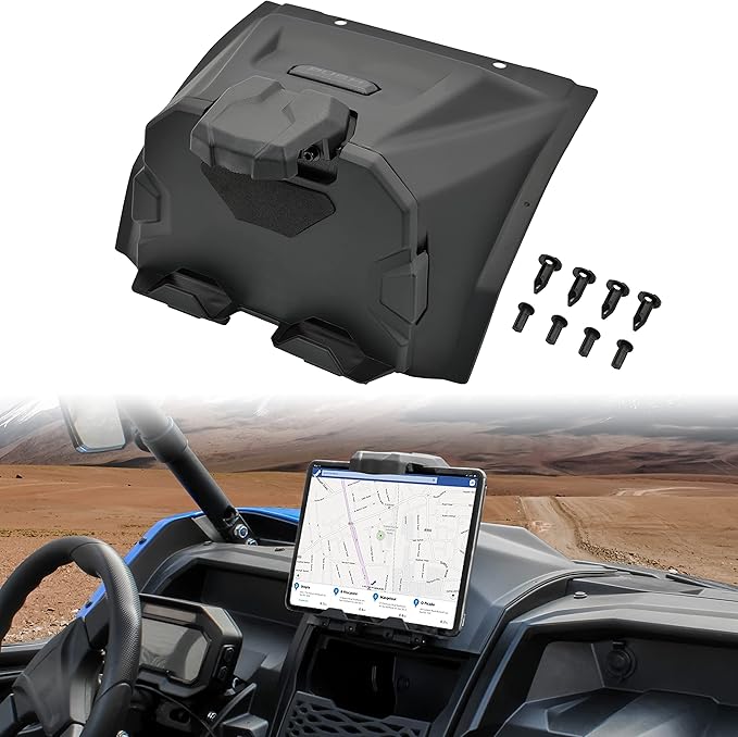 Electronic Device Holder for Teryx KRX 1000 2020-2025, Ipad GPS Mounts Tablet Holder with Storage Box Organizer Tray for Kawasaki Teryx KRX 1000 Accessories