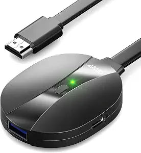 AIMIBO True 4K Wireless Display Adapter 2.4G+5G@60Hz Plug & Play 65FT