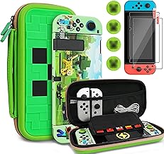 TIKOdirect Carrying Case Accessories for Switch(Original Model) 2017, Portable Travel Case with Soft Protective Cover, Screen Protectors and Thumb Grip caps, Green - Image 1