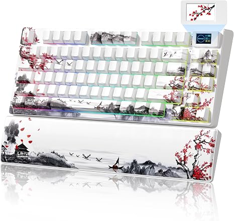 Womier 75% Wireless Mechanical Keyboard with Color Multimedia Screen