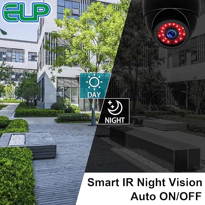 ELP 1megapixel Day Night Vision Indoor&Outdoor CCTV USB Dome Housing Camera Vandal-Proof for House and Pc Industrial Security.CCTV Camera for Baby Monitor, Pets Monitor,Home Security
