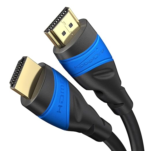 HDMI Cable 8K / 4K – 9.8ft – with A.I.S Shielding – Designed in Germany (Supports All HDMI Devices Like PS5, Xbox, Switch – 8K@60Hz, 4K@120Hz, High Speed HDMI Cord with Ethernet, Black) by CableDirect