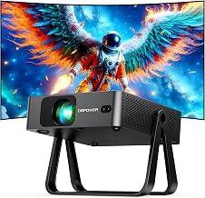 [Ultra-Slim 1.97"| Auto Focus | Built-in Apps | 360° Stand] Smart Mini Projector with WiFi and Bluetooth, Compatible with Netflix, Youtube, Prime Video, DBPOWER N5 Portable Movie Projector for Bedroom - Image 1