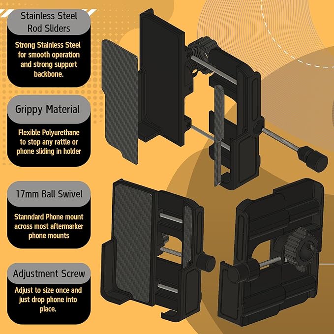 Phone Holder for The Toyota Prius 2010-2015 (Cradle Mount)