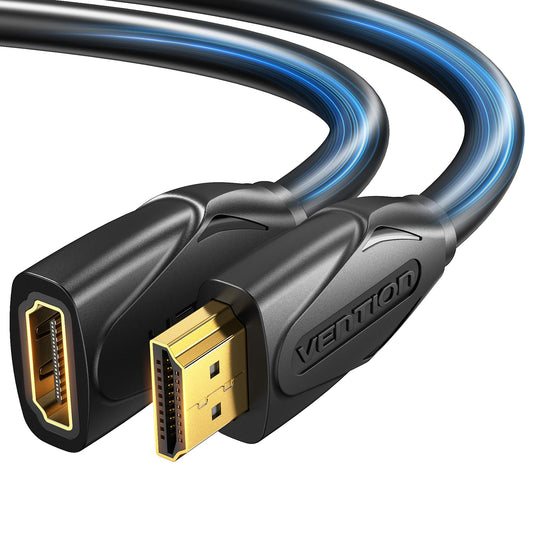 VENTION HDMI Extension Cable 15FT, 4K 60Hz HDMI Extender Male to Female Cord Compatible with TV Roku Laptop Xbox Blu-Ray PS5/PS4 Switch