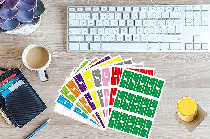 300pcs Cable Labels, 10 Colors Colorful Cord Labels Self Adhesive Waterproof Stickers for Cables Laser Printer Labeling Various Charger Cords,Cables Handwriting for Computer Wire Cable Management…