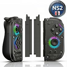 TNDA Wireless Controller Compatible with Switch and Switch 2, Charging Adapters Included, Hall Effect Joystick Wireless Joypad with RGB Lighting, 6-Axis Gyroscope Motion Control, Turbo Button, Rechargeable Battery - Image 1