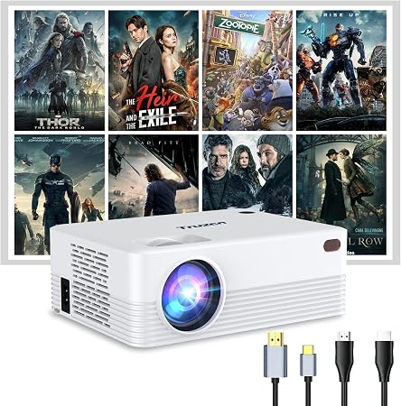 Mini Projector for iPhone, Portable Projector 1080P Support and 5W Speaker