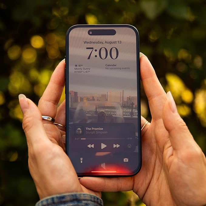 BodyGuardz Red Light Converter Privacy Screen Protector – Passive Red Light Therapy for Face - Promotes Better Sleep, Healthier Skin, Reduced Eye Strain - Privacy Glass, Easy Install (Galaxy S26)