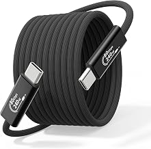 Thunderbolt 5 Cable 6FT/2M, 240W Long USBC to USBC Cable Charging,80Gbps Data Transfer,Up to 120Gbps Bandwidth, 8K/4K Displays Compatible Thunderbolt 4, SSD, MacBook M4 Pro/Max, iPhone 17/16 and More - Image 1