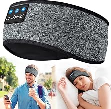 LC-dolida Sleep Headphones Headband Bluetooth 5.4, Sports Headband Earphones Wireless with Speaker Microphone USB C for Sleeping Gift Workout Jogging Yoga Insomnia Travel Meditation, Ash Grey - Image 1