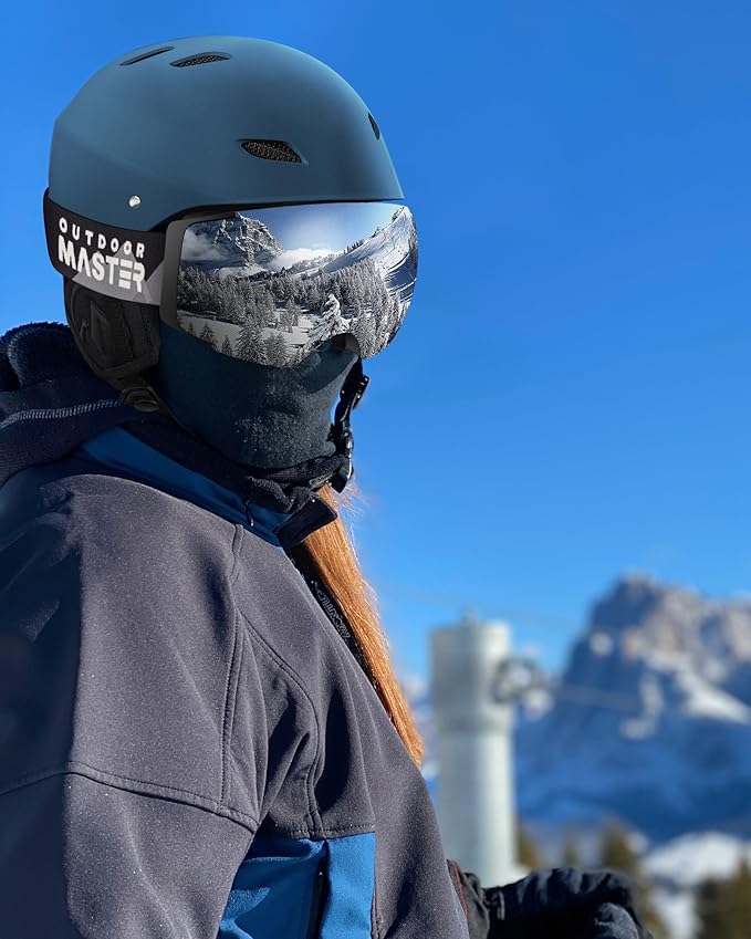 OutdoorMaster Kelvin Ski & Snowboard Helmet Set with Goggles for Men, Women & Youth