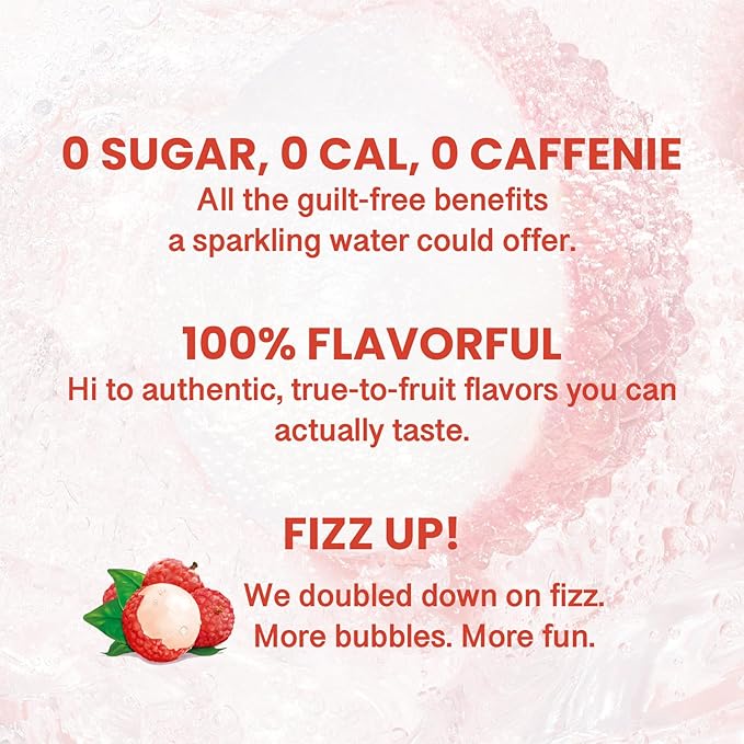 CHI FOREST Sparkling Water Beverage, 4 Flavors Variety Pack, Zero Sugar, 11.16 fl oz Cans (Pack of 24)