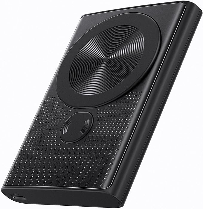 Magnetic Portable Charger, 10000mAh 22.5W PD Super Fast Charging Wireless Power Bank, Ultra-Strong Magnet, USB-C in&Out Battery Pack for iPhone 17/16/15/14/13/12 Pro Series, Black