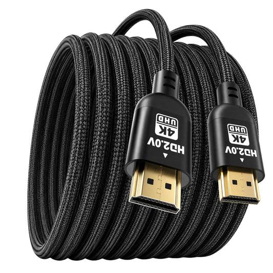 Diyanisly 4K Long Hdmi Cable 85FT Ultra High Speed HDMI 2.0 Cable, Support 4K@60Hz, 3D ARC, Ethernet Audio Video Return HDMI Cord for UHD Xbox PS4/PS5 Roku TV Monitor Laptop PC (Braided, Black)