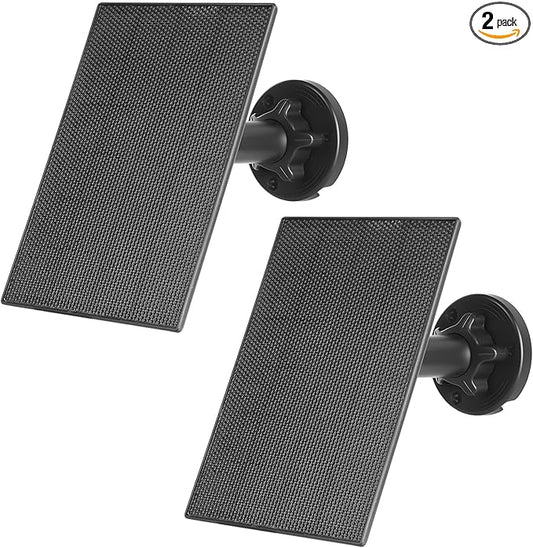 LIYVZ 3W Trail Camera Solar Panel with Built-in Battery 4000mAh 2 Packs, USB-C 5V & DC 6V Stable Output, 10 ft Cable & 360° Adjustable Bracket, IP65 Weatherproof, Compatible with Trail/Game Cameras
