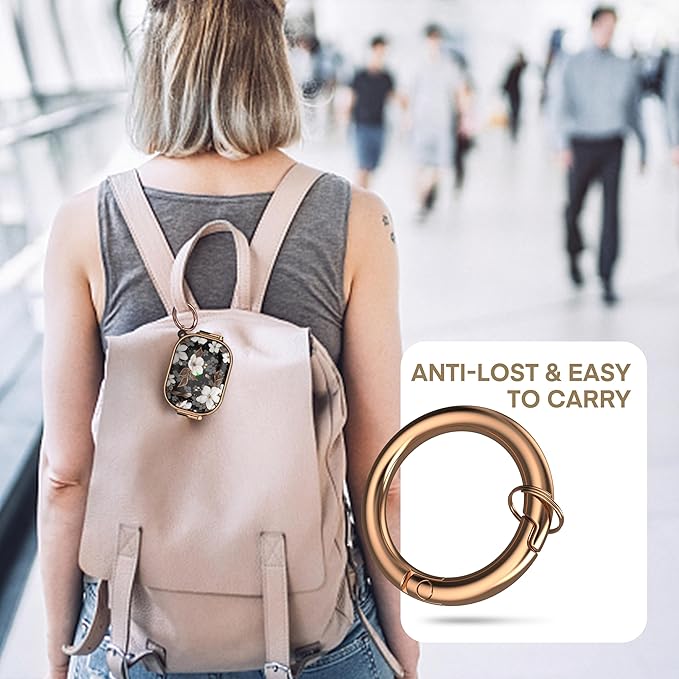Maxjoy for AirPods Pro 3rd Generation Case with Lock, Cute AirPods Pro 3 Case Lock Protective Hard AirPod Pro 3 Cover for Women Men with Keychain for Airpod Pro 3rd Gen Cover 2025, Flower