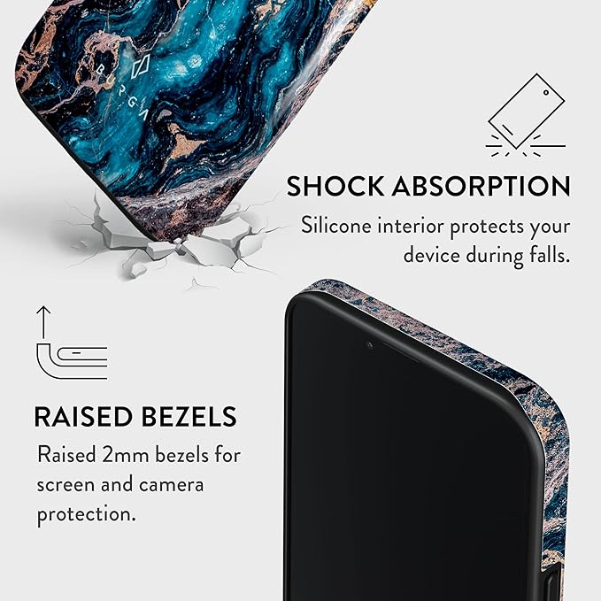 BURGA Phone Case for iPhone 14 - Cute, Trendy, Aesthetic, Pattern Phone Cover, Hard Shell Protection - fits Apple iPhone 14 Case for Women and Men
