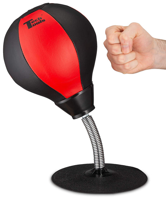 Tech Tools Desktop Punching Bag - White Elephant Gifts for Adults, Fun Punch Gag Gifts for Coworkers, Men & Women Secret Santa Stress Buster