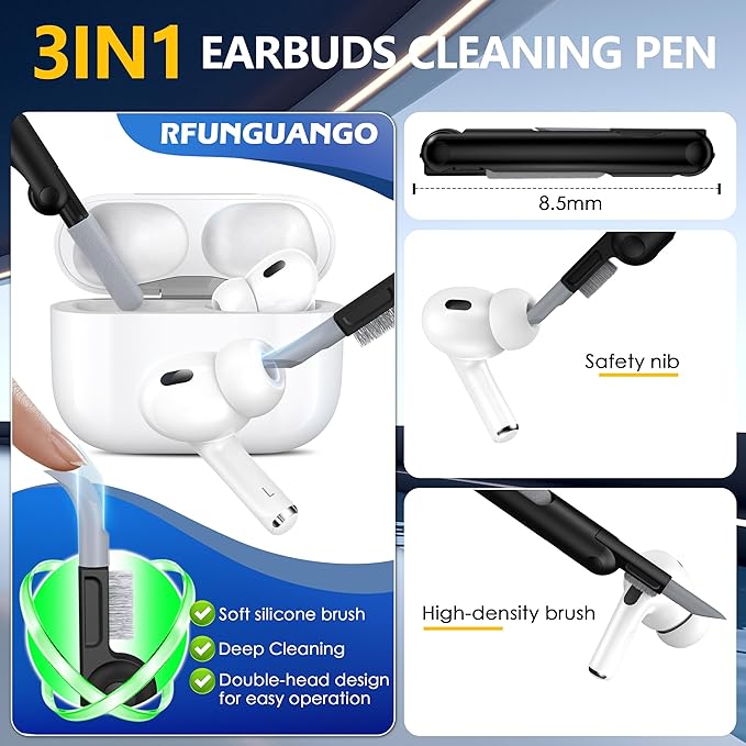 RFUNGUANGO for AirPods Pro 2nd/1st Generation Case Cover with Secure Lock Clip,Automatic Pop-up Case Full-Body Shockproof Hard Protective Cover for AirPodsPro2Case(2023/2022/2019)rainforest camouflage