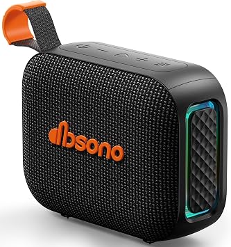 Portable Bluetooth Speaker Line-in Support: IPX5 Waterproof, Black