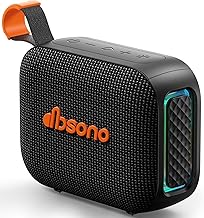 Portable Bluetooth Speaker Line-in Support: IPX5 Waterproof, Black