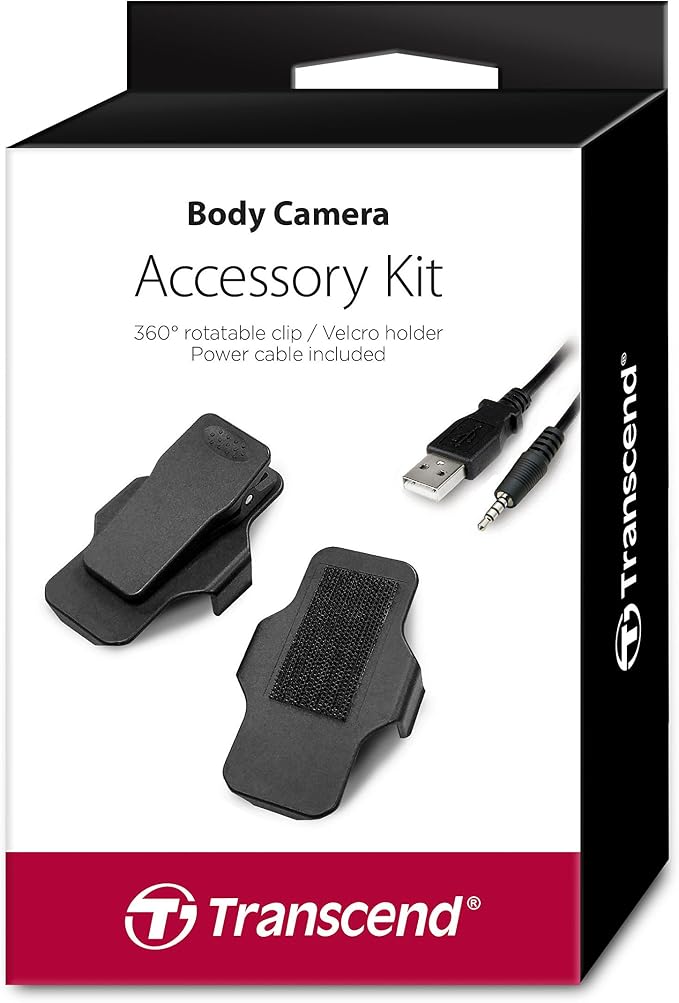Transcend DPB Accessory Kit Holder/Cable for DPB for DrivePro Body 60/DrivePro Body 30/DrivePro Body 20/DrivePro Body 70- TS-DBK1