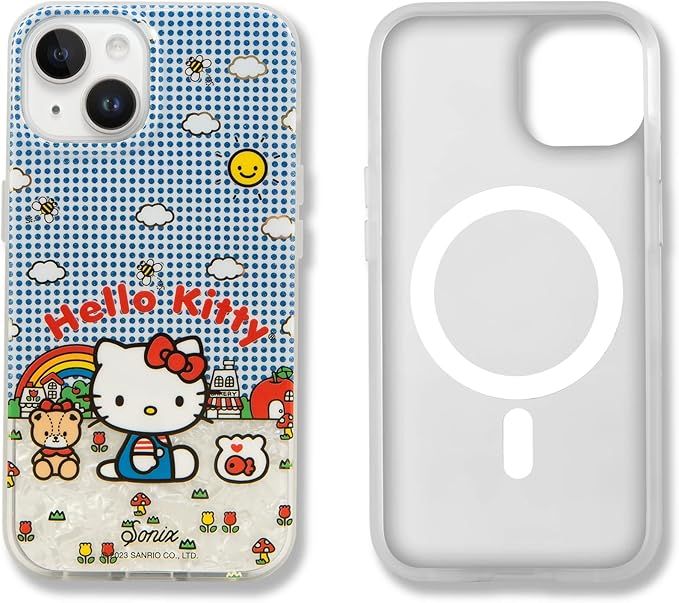 Sonix Case for iPhone 15 Plus, iPhone 14 Plus | Compatible with MagSafe | 10ft Drop Tested | Good Morning Hello Kitty