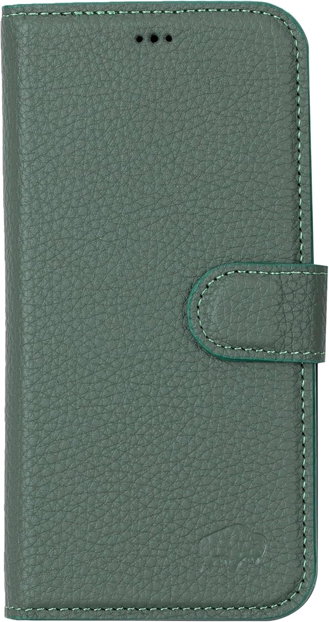 BLACKBROOK Case for iPhone 15 Pro Wallet Case for Men and Women, Carter Full Grain Leather 2-in-1 Set for MagSafe Charging, Cash, ID and 4 Card Slots with RFID, Compatible with iPhone 15 Pro