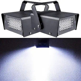 2Pack 32 Led Strobes Lights Strobe Light for Halloween Mini Strobe Light Halloween Strobe Lights for Room Strobe Party Light Flashing Lights for Party