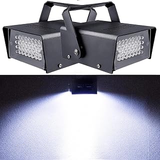 2Pack 32 Led Strobes Lights Strobe Light for Halloween Mini Strobe Light Halloween Strobe Lights for Room Strobe Party Light Flashing Lights for Party - Image 1