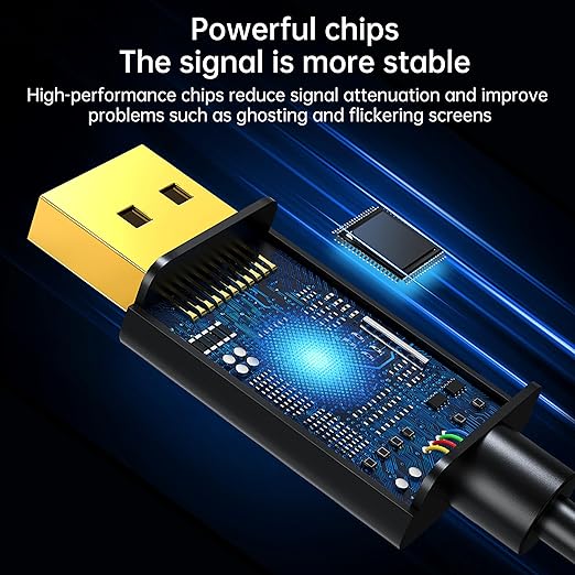 DP to HDMI Cable 4K 60Hz Gold Plated, 10ft/3m DisplayPort to HDMI Male to Male Adapter Cable for PC Laptop TV Monitor Projector, Gold Plated Interface(DisplayPort to HDMI)