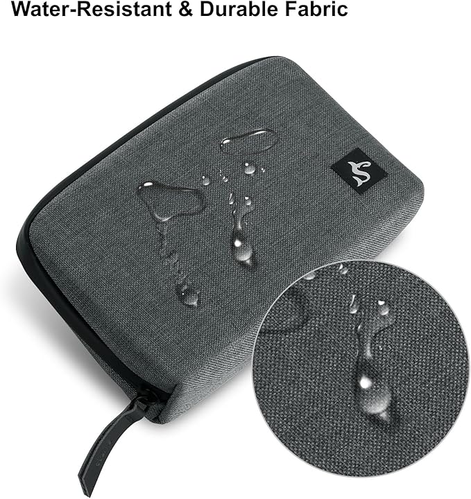 Electronic Organizer Travel Case ??Waterproof Cable Bag for Cord, Charger, Hard Disk, Power Bank ??Small Tech Storage for Travel, Backpack, Business Trip, Airplane