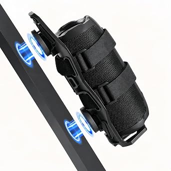 Van Helga Magnetic Speaker Mount for Golf Cart, Speaker Holder Compatible with JBL Charge 4/5/6 and Flip 5/6/7, Adjustable Strap Portable Speaker Accessory, Golf Cart Accessories