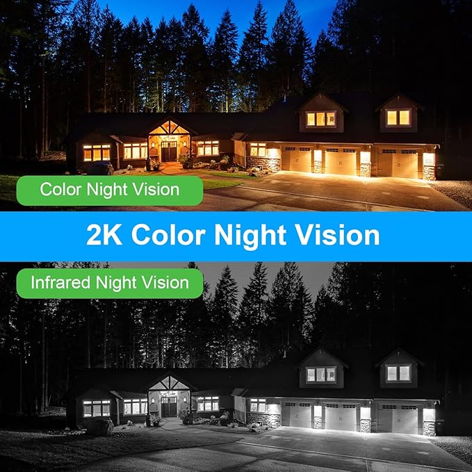 4G Cellular Security Camera, No WiFi Security Camera, Cameras For Home Security, 360° Live View, 2K Color night Vision, PIR Motion Detection, Instant Notification, 2-Way Talk, Built-in SIM Card