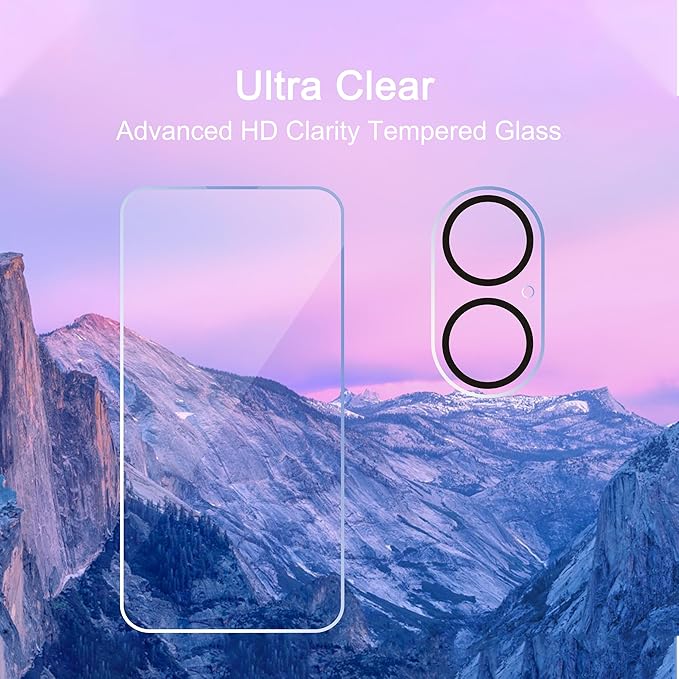Ailun 3 Pack Screen Protector for iPhone 16 Plus [6.7 inch] + 3 Pack Camera Lens Protector with Installation Frame,Case Friendly Tempered Glass Film,[9H Hardness][Not for iPhone 16e/16/16 Pro/Pro Max]