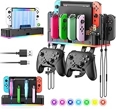 Switch/OLED Wall Mount RGB Charging Dock for Nintendo Switch for Joycon - Image 1