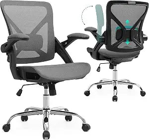 Ergonomic Office Chair, Computer Desk Chair with Lumbar,Grey - Image 1