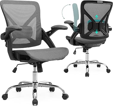 Ergonomic Office Chair, Computer Desk Chair with Lumbar,Grey - Image 2