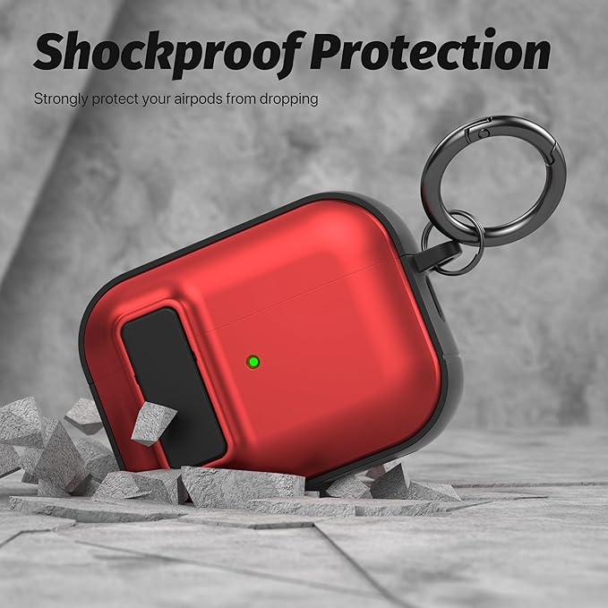 Valkit Compatible Airpods Pro 2nd/1st Generation Case with Cleaner Kit, Secure Lock Airpods Pro 2 Case Cover Magnetic Ready, Shockproof Protective Case for Airpods Pro 2nd/1st Gen(2023/2022/2019)