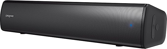 Creative Stage Air V2 2.0 Portable Bluetooth Sound Bar Speaker - 10 W RMS - Black (Renewed)