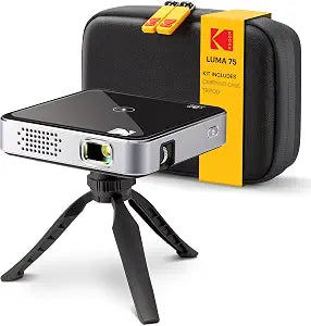 KODAK Luma 75 Mini Projector, Portable Projector, Battery Powered, Black