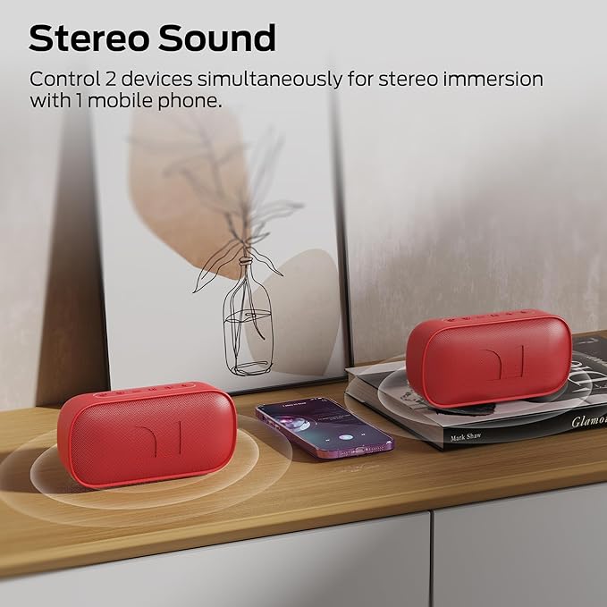 Monster S150 Speaker, Strong Bluetooth 5.4, IPX7 Waterproof Wireless Speaker, Support Sulti-Channel Connection, HD Hands-Free Calling, Compact Design Bluetooth Speakers