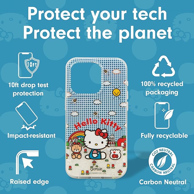 Sonix Case for iPhone 15 Pro | Compatible with MagSafe | 10ft Drop Tested | Good Morning Hello Kitty