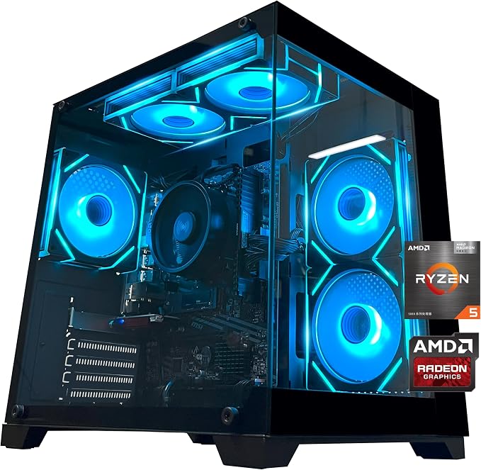 YAWYORE Gaming PC Desktop Computer AMD R5 5600GT 16GB 1TB NVMe Towers WiFi - Image 8