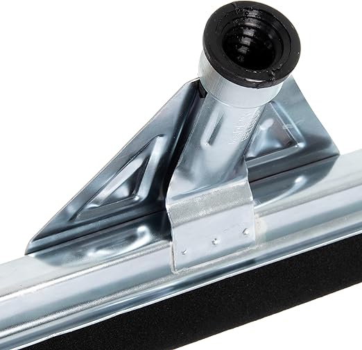 SPARTA Flo-Pac Floor Rubber Squeegee Window Squeegee with Reinforced Metal Frame for Floor, Bathroom, Kitchen, Concrete, Tile, Garage, Commercial Use, 22 Inches, Black, (Pack of 10)