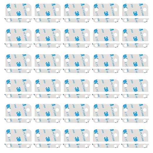 Replacement Adhesive for Ring Alarm Contact Sensors (2nd Gen) - (30 Pieces for Sensors & 30 Pieces for Magnets) - Strong Double-Sided Tape for Easy, Secure Installation