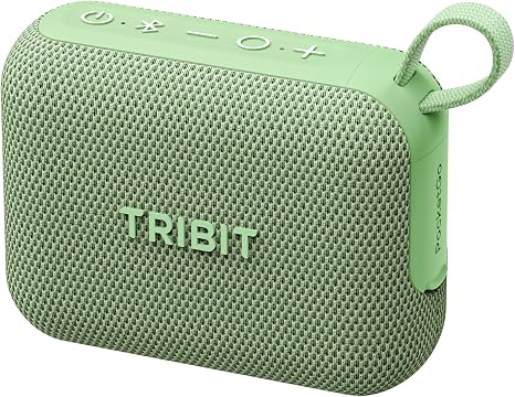 Tribit PocketGo Portable Bluetooth Speaker, 7W, IP68 Waterproof, 20H, Green