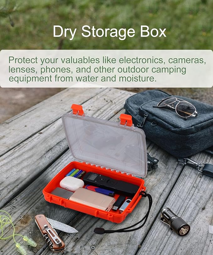 Waterproof Box Dry Box Waterproof Box for Kayaking Small Waterproof Storage Box for Boat Waterproof Container Water Proof Phone Box Floating Water Tight Box